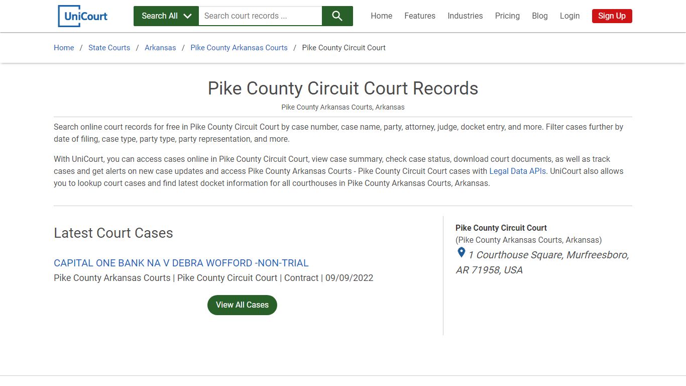 Pike County Circuit Court Records | Pike | UniCourt