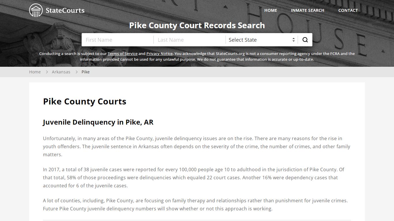 Pike County, AR Courts - Records & Cases - StateCourts